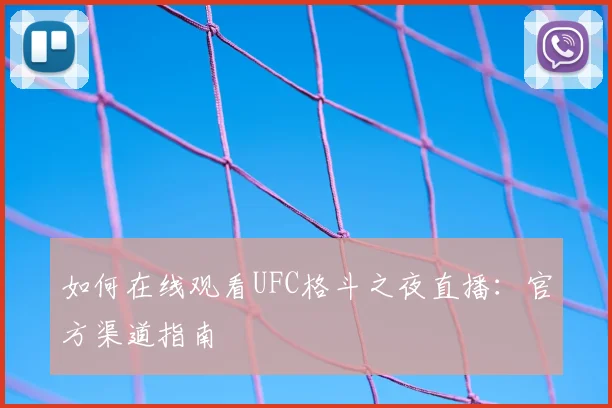 如何在线观看UFC格斗之夜直播：官方渠道指南